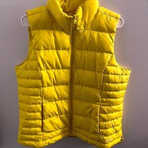 Lands’ End Puffer Vest Vibrant Yellow Size Large